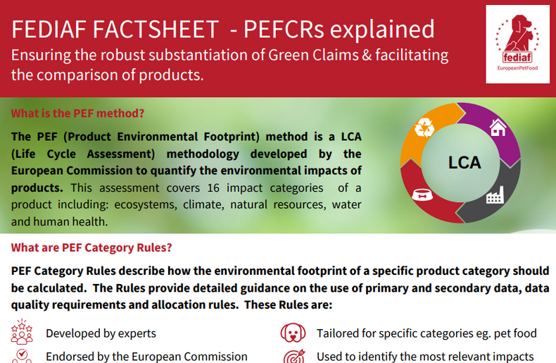 FEDIAF and PEF Work