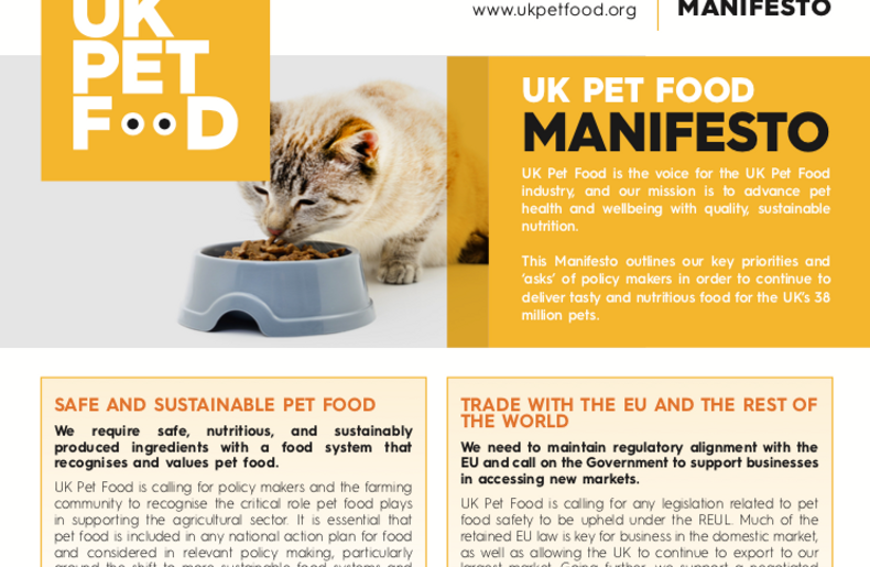 The UK Pet Food Manifesto